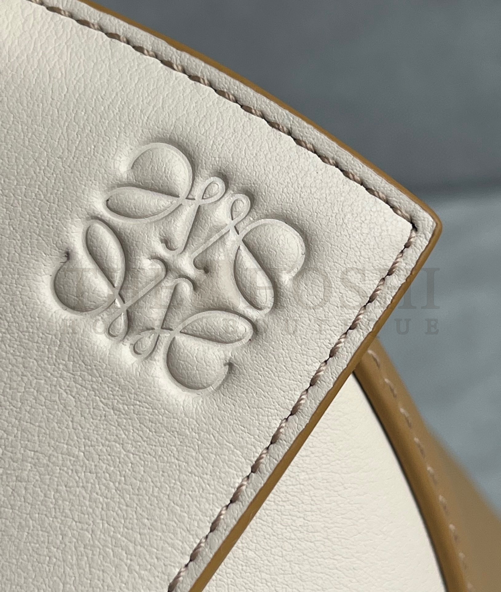 L0ew* Puzzle Mini Bag in Multicolor Angora and Beige Calfskin Master Quality