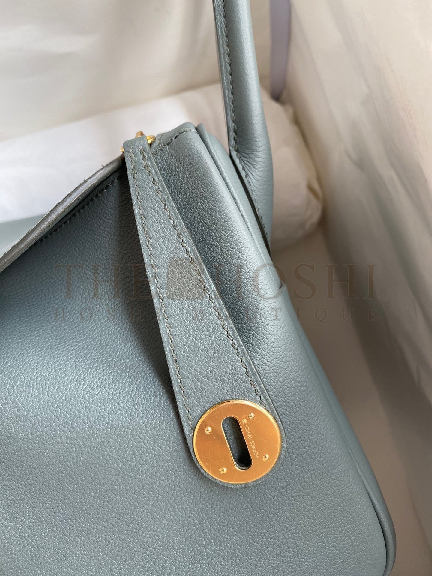 H**me5 Lindy 26 Handmade Bag In Vert Amande Evercolor Leather Master Quality