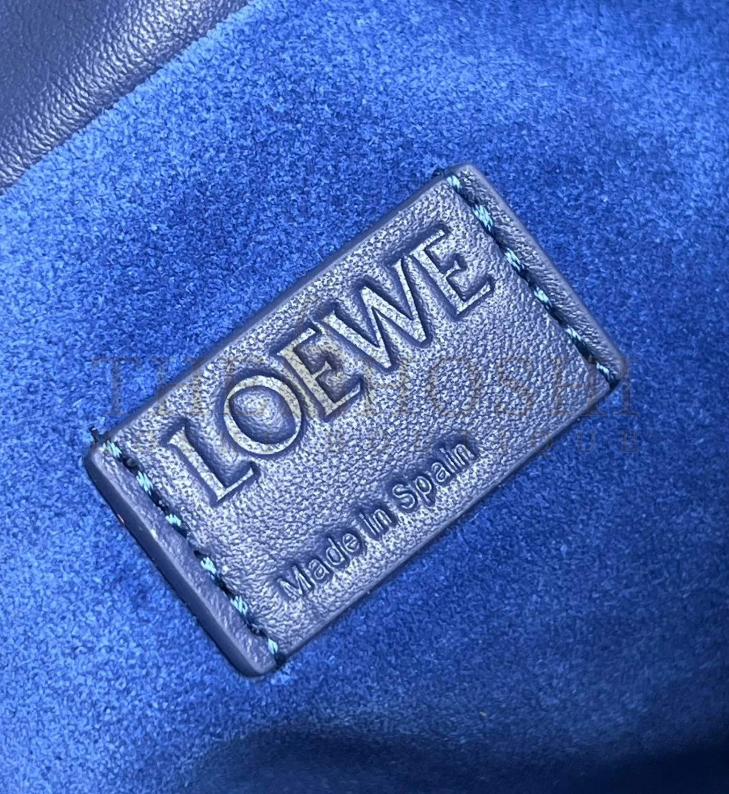 L0ew* Flamenco Clutch Bag In Dark Purple Leather Master Quality