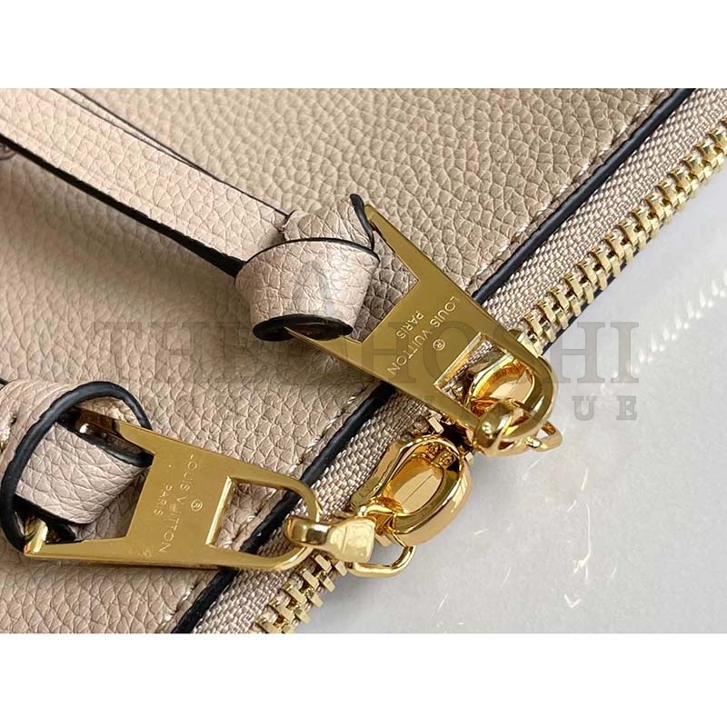 L0vis Vvtt0n LV Women Maida Hobo Handbag Tourterelle Gray Embossed Grained Cowhide Master Quality