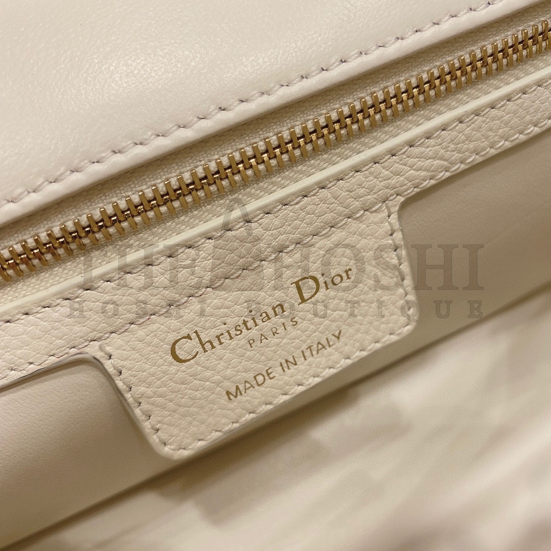 D10r Women Small D10r Caro Bag Lvory S*pple Cannage Calfskin-White Master Quality