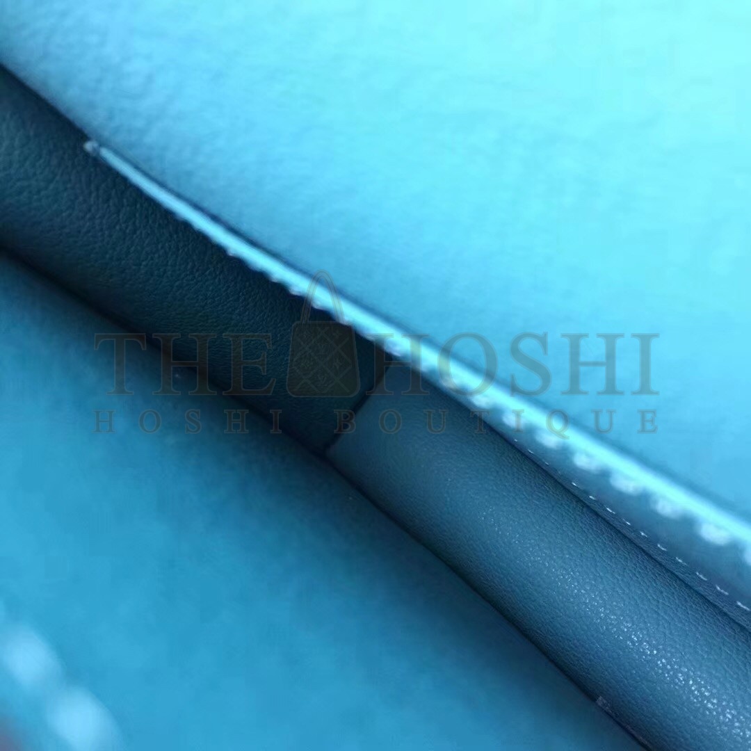 H**me5 Blue Atoll Constance MM 24cm Epsom Leather Bag Master Quality