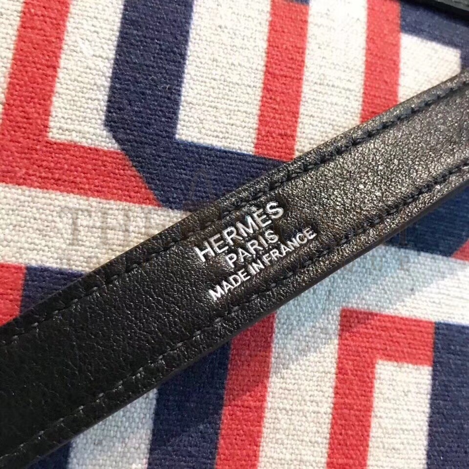 H**me5 Kelly 28cm Lettres Au Carre Toile De Camp Bag Master Quality