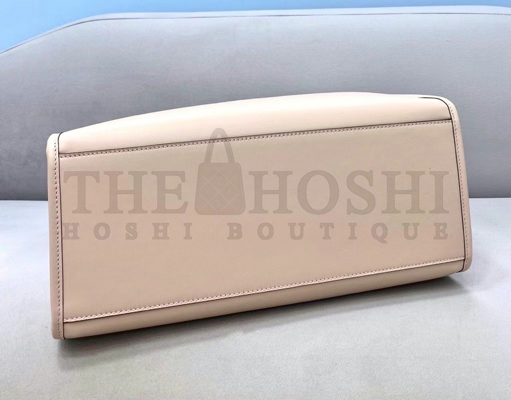 F**di Sunshine Medium Tote Bag In Beige Calfskin Master Quality
