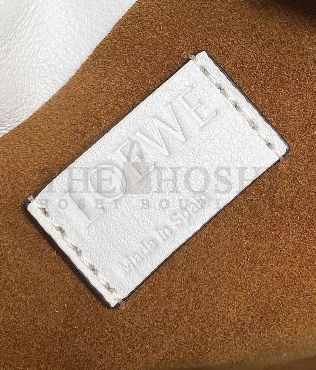 L0ew* Mini Flamenco Clutch Bag In White Calfskin Master Quality