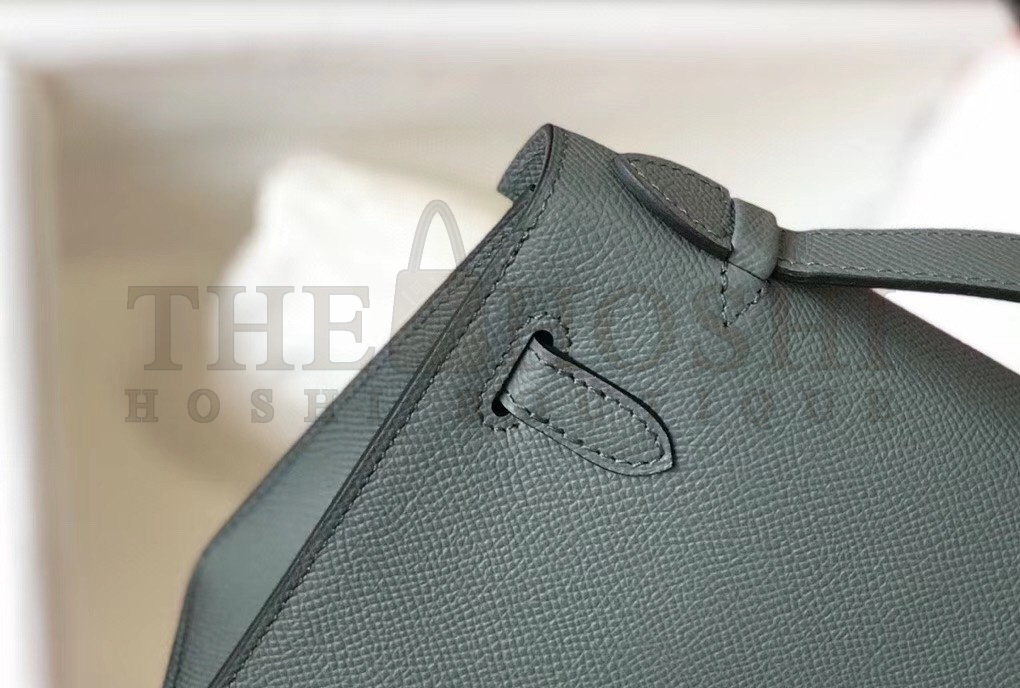 H**me5 Kelly Pochette Bag In Vert Amande Epsom Leather Master Quality