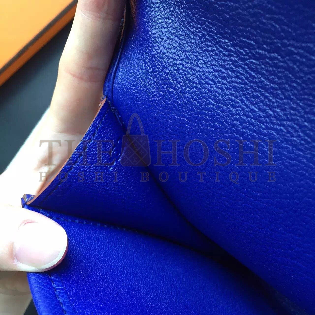 H**me5 Blue Electric Epsom Jige Elan 29 Clutch Bag Master Quality