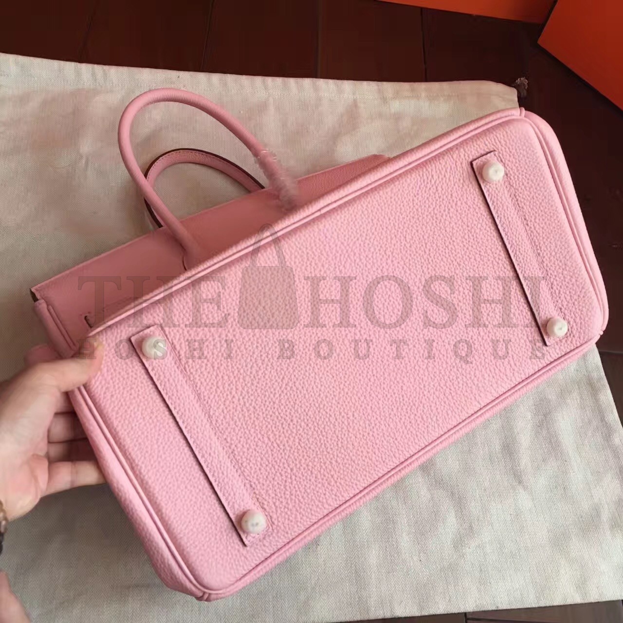 H**me5 Pink Clemence Birkin 40cm Handmade Bag Master Quality