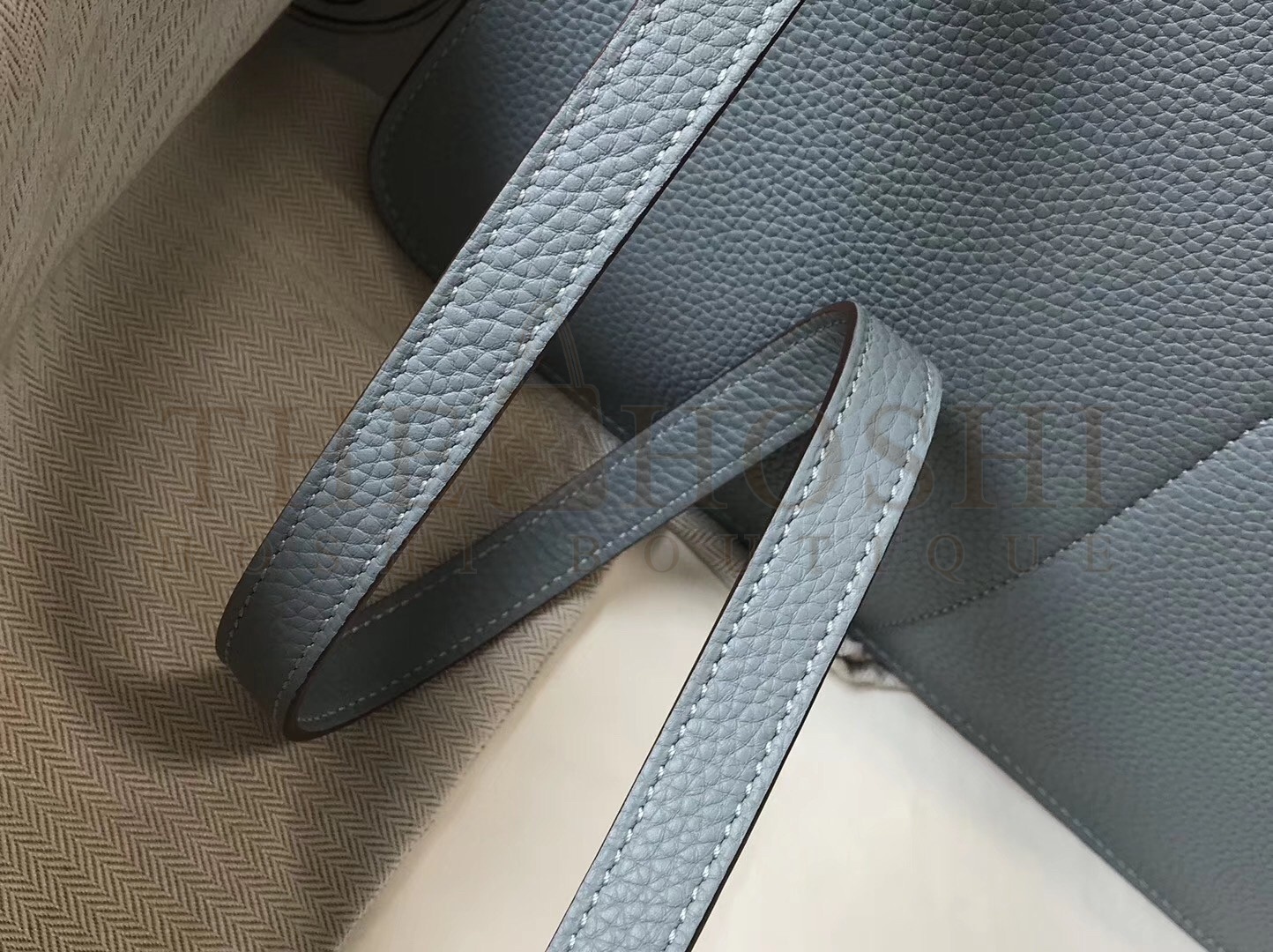 H**me5 Halzan Bag In Blue Lin Clemence Leather Master Quality