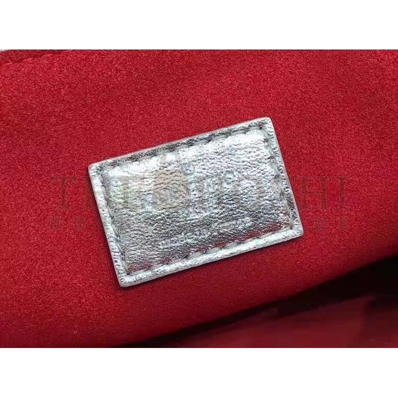 L0vis Vvtt0n LV Women Coussin BB Handbag Silver Monogram Embossed Puffy Lambskin Master Quality