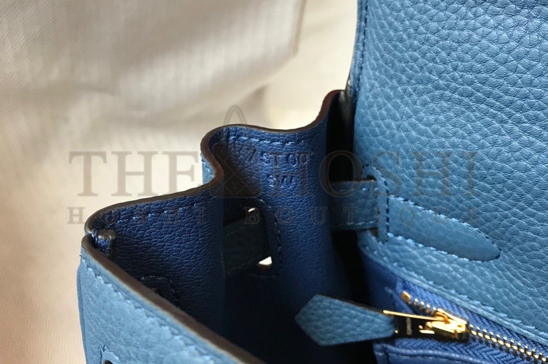 H**me5 Kelly 28cm Retourne Bag in Blue Agate Clemence Leather GHW Master Quality