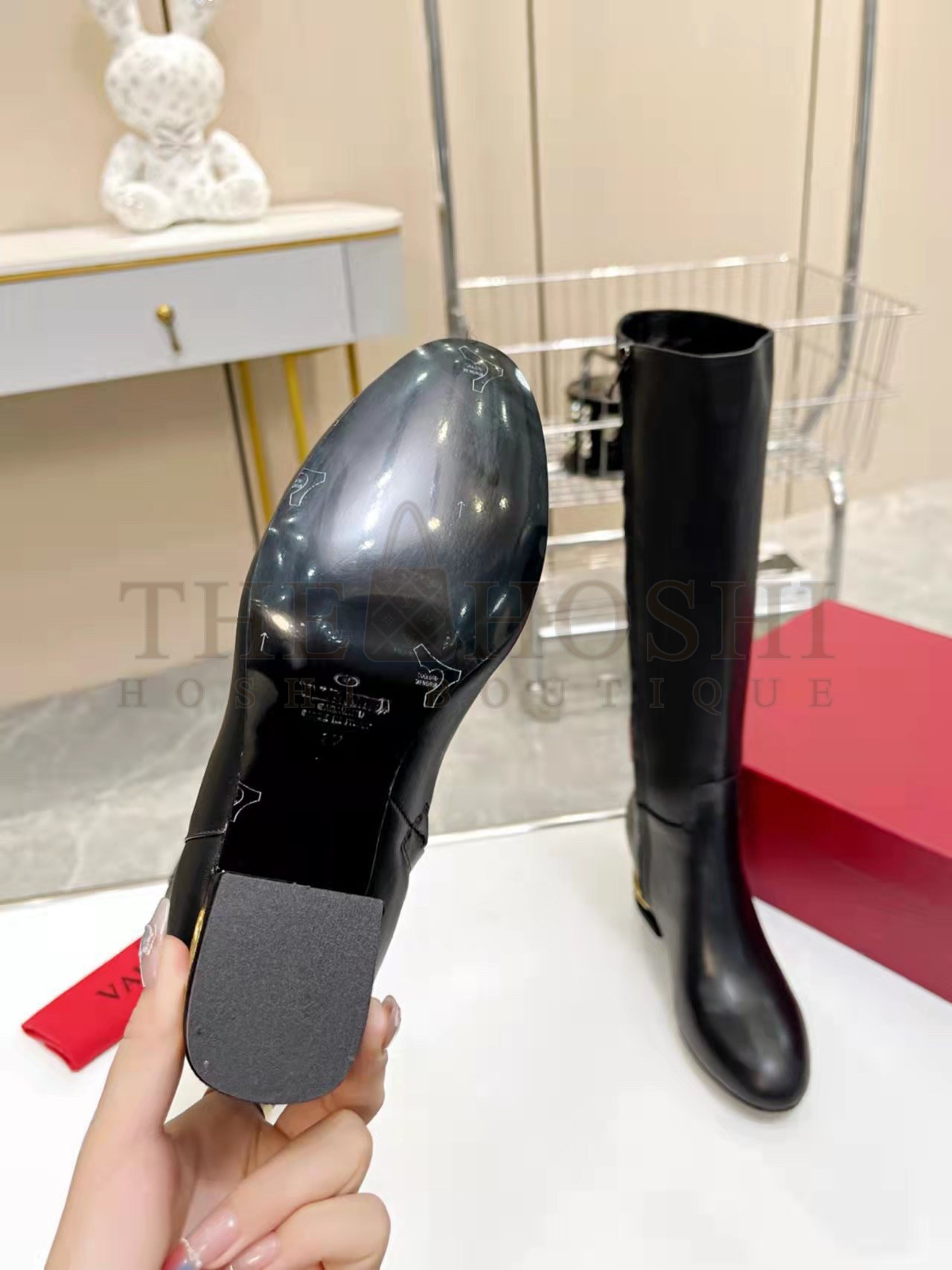 Va1e*ntin0 Heritage Boots 60mm In Black Calfskin Leather Master Quality