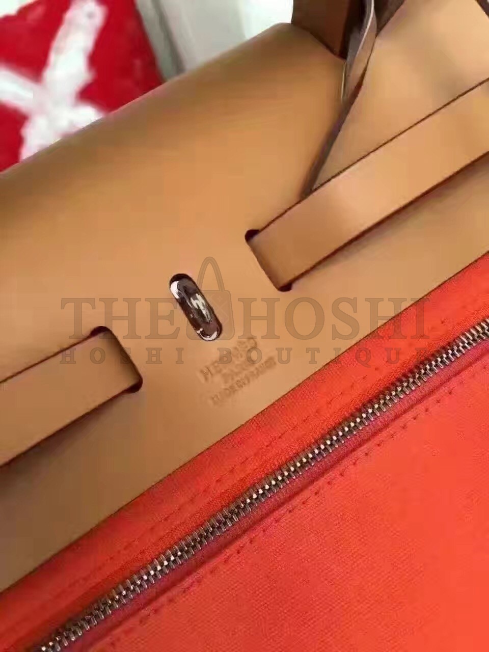 H**me5 Herbag Zip PM 31cm Bag In Orange Canvas Master Quality
