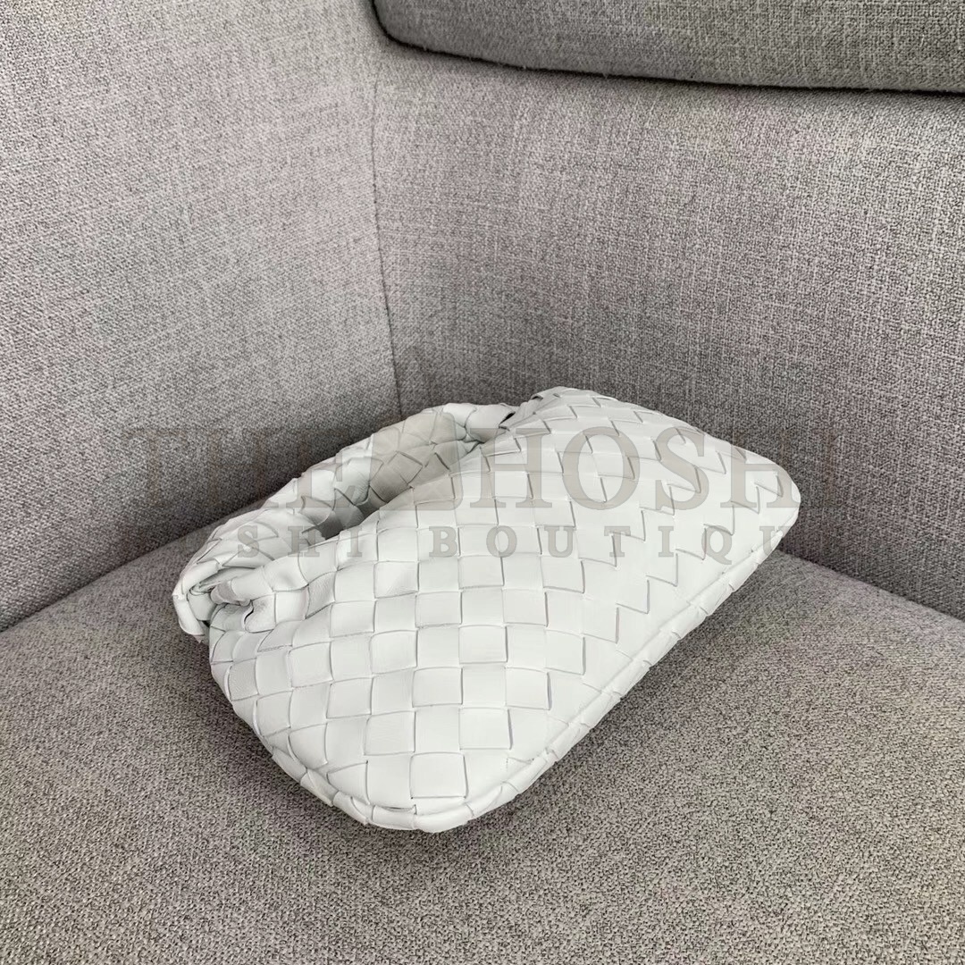 B0tt*ga Ven*ta Mini BV Jodie Bag In White Woven Leather Master Quality