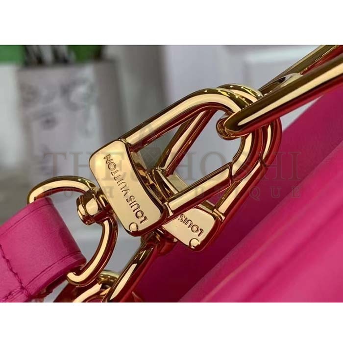 L0vis Vvtt0n LV Women Coussin BB Handbag Fluo Pink Grained Calfskin Leather Master Quality