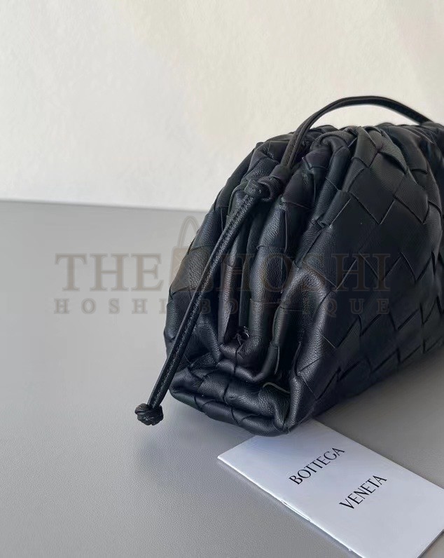 B0tt*ga Ven*ta Mini Pouch In Black Intrecciato Lambskin Master Quality