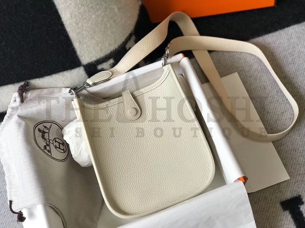 H**me5 Evelyne III TPM Bag In Beton Clemence Leather Master Quality