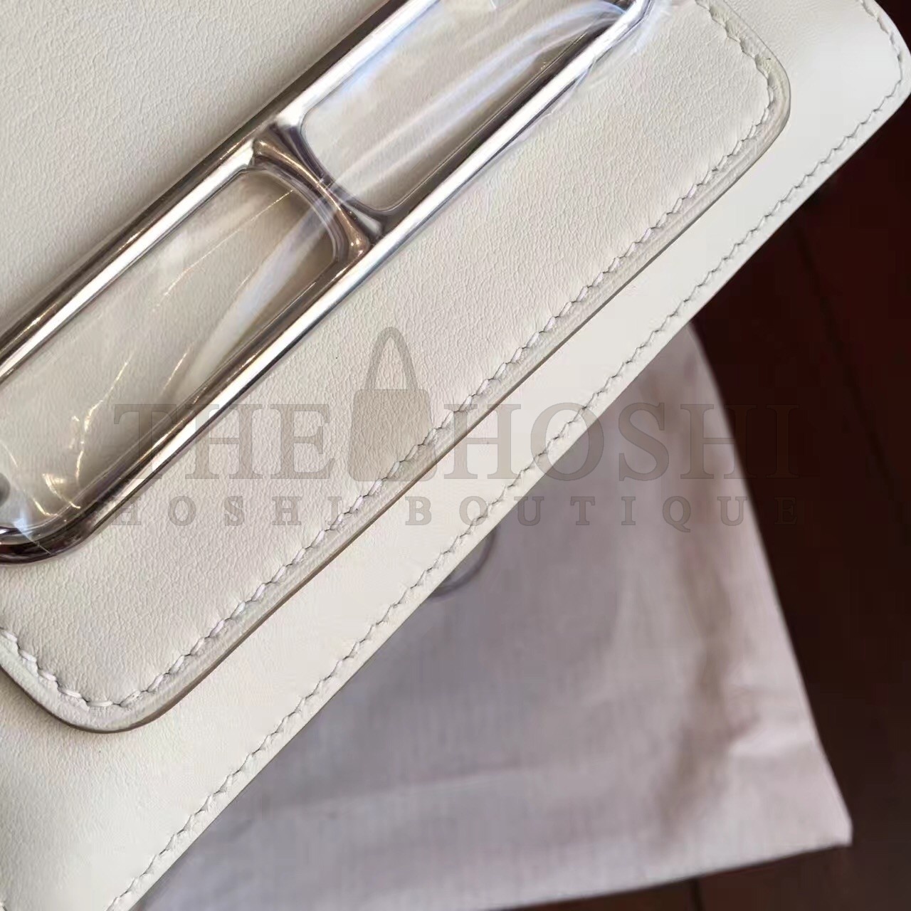 H**me5 Mini Sac Roulis Bag In Ivory Swift Leather Master Quality