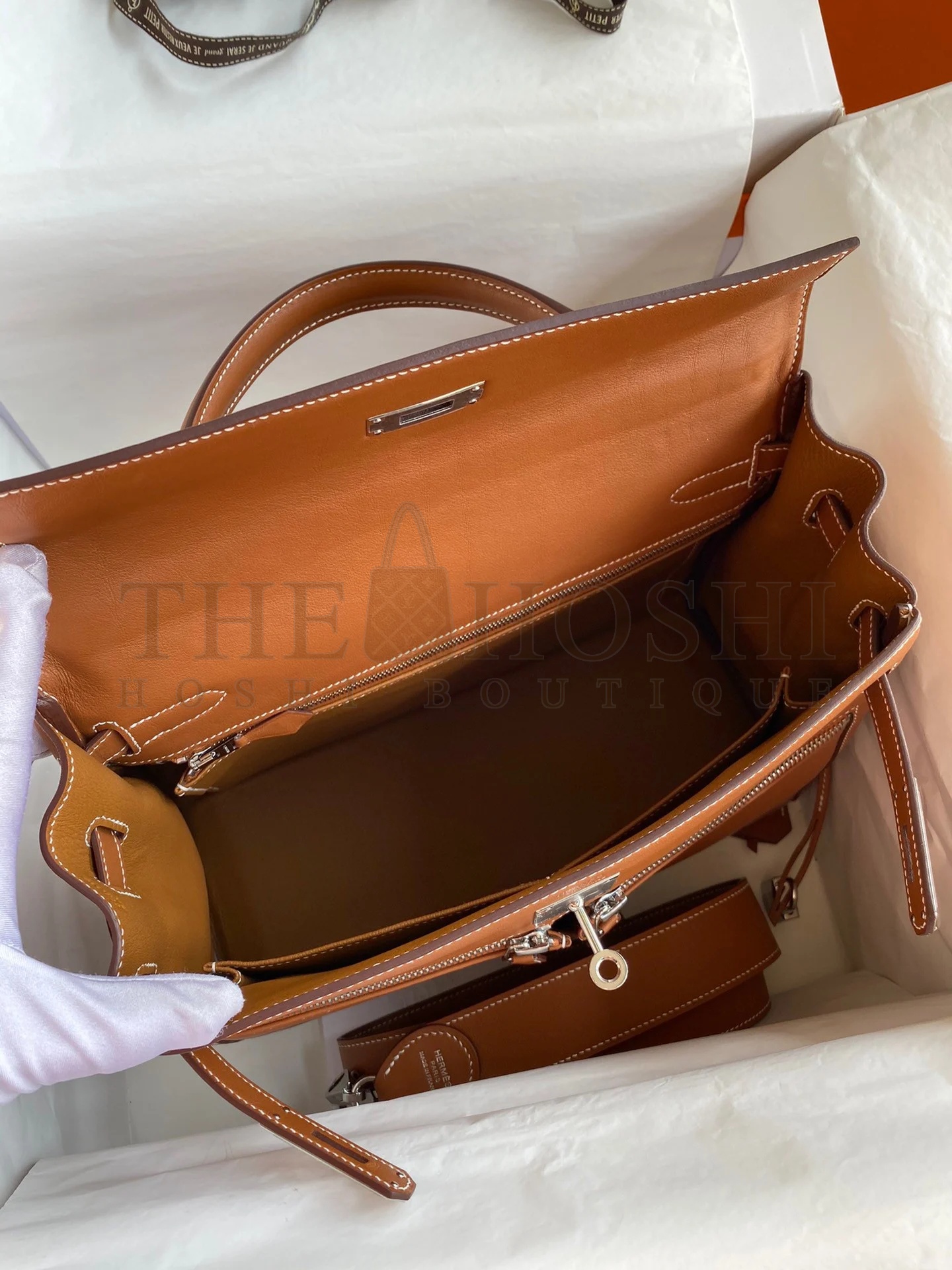 H**me5 Kelly Lakis 32 Handmade Bag In Gold Swift Calfskin Master Quality