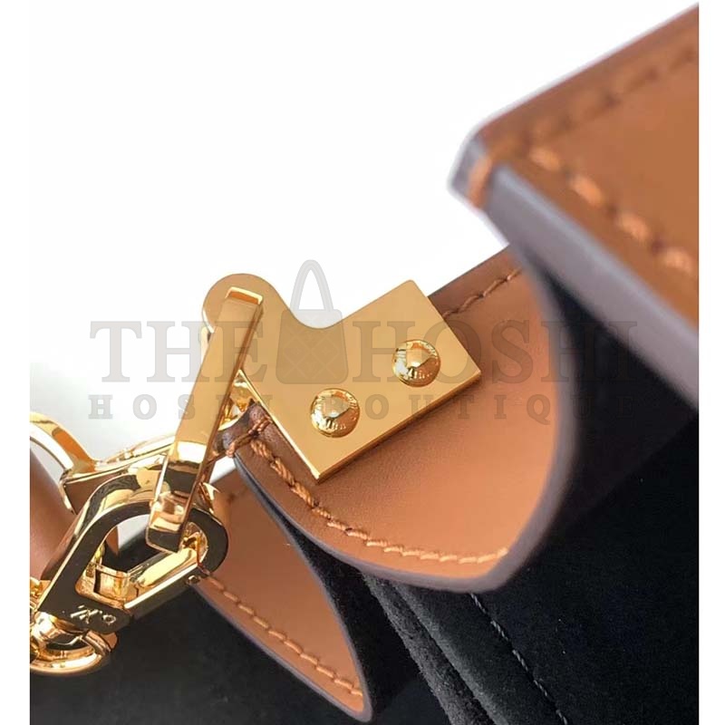 L0vis Vvtt0n LV Women Dauphine MM Handbag Blue Coated Canvas Cowhide Leather Master Quality