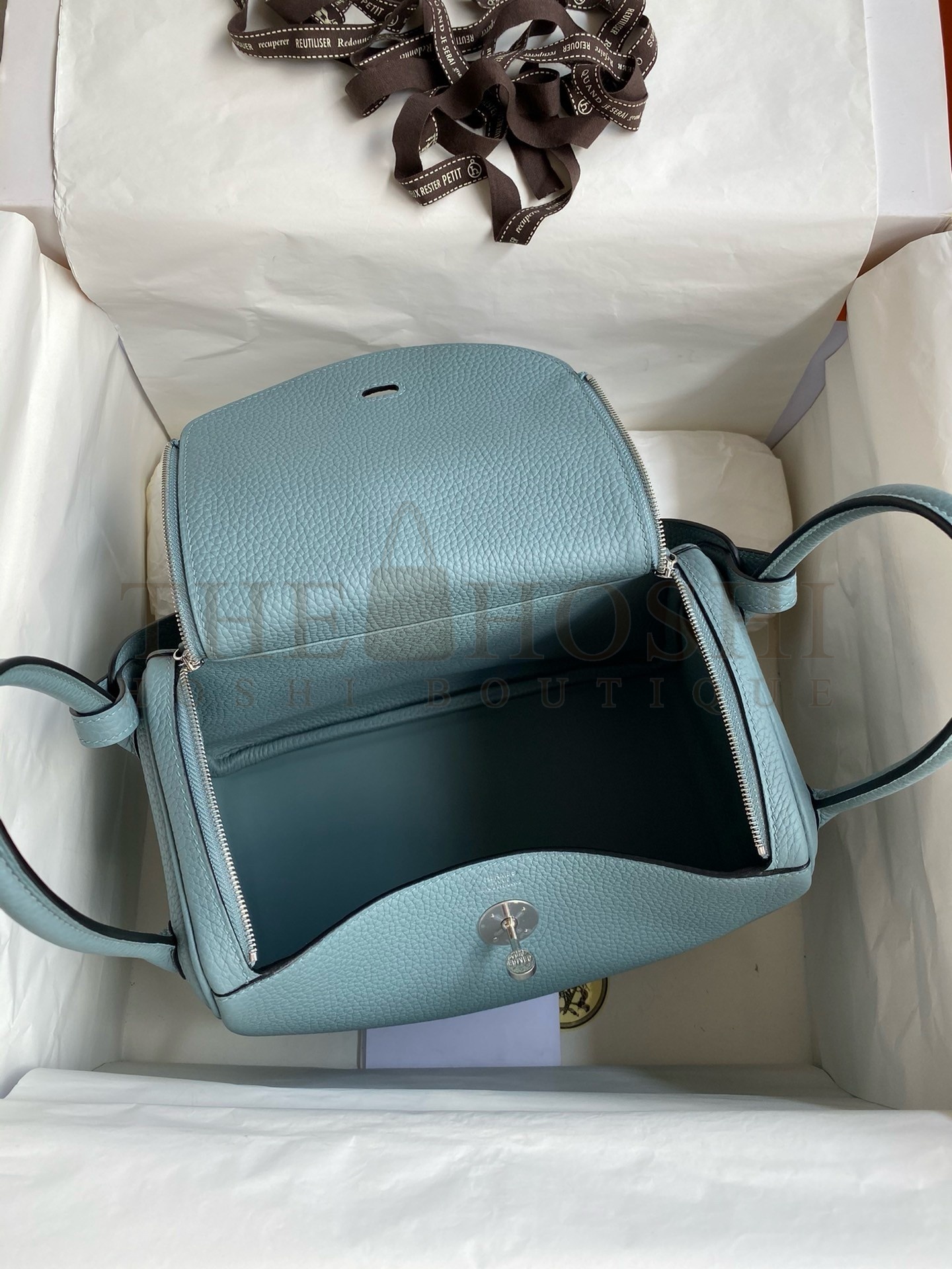 H**me5 Lindy 26 Handmade Bag In Ciel Clemence Leather Master Quality