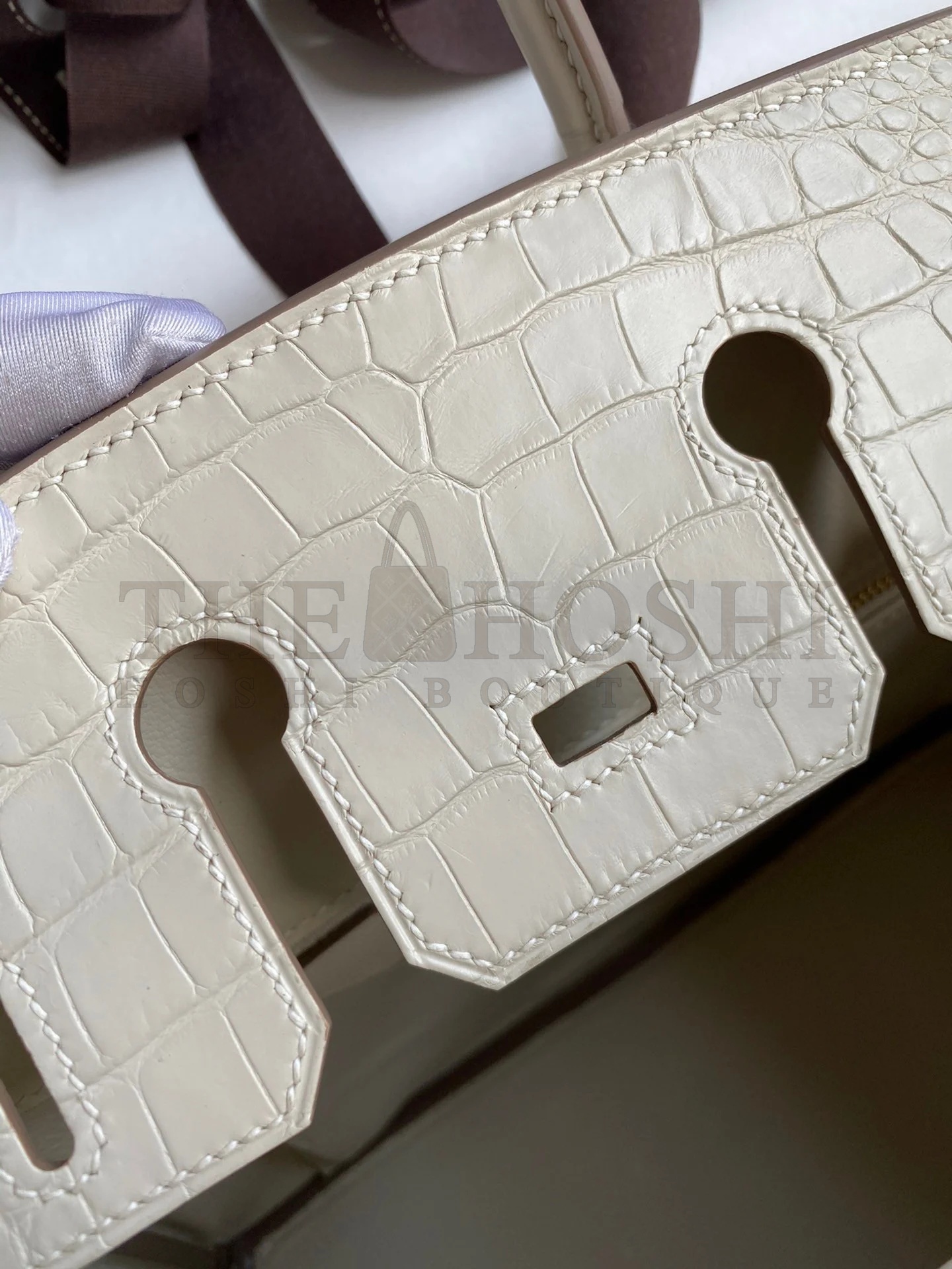 H**me5 Birkin 25 Retourne Handmade Bag In Beton Matte Alligator Leather Master Quality