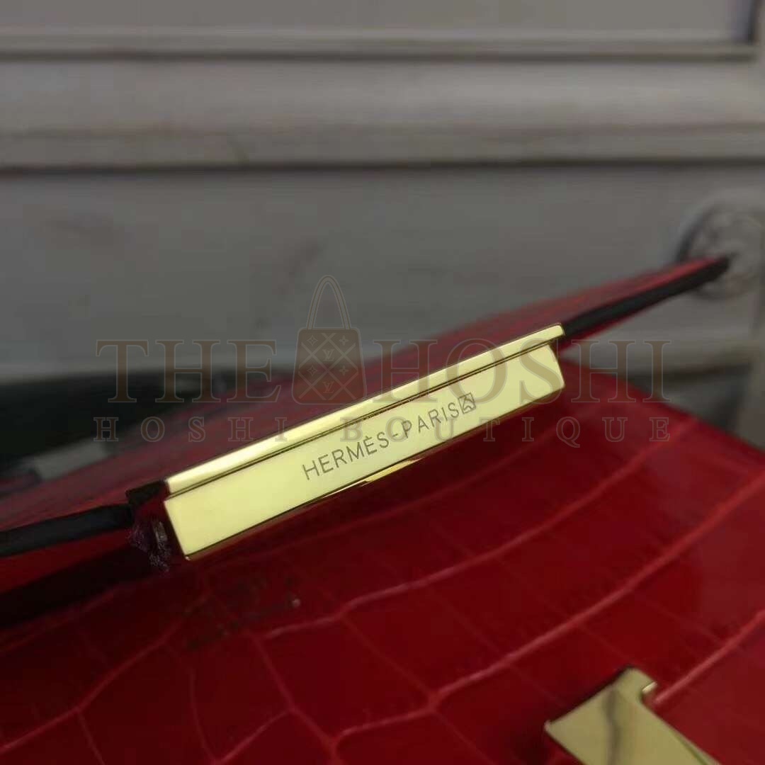 H**me5 Cherry Constance MM 24cm Crocodile Bag Master Quality
