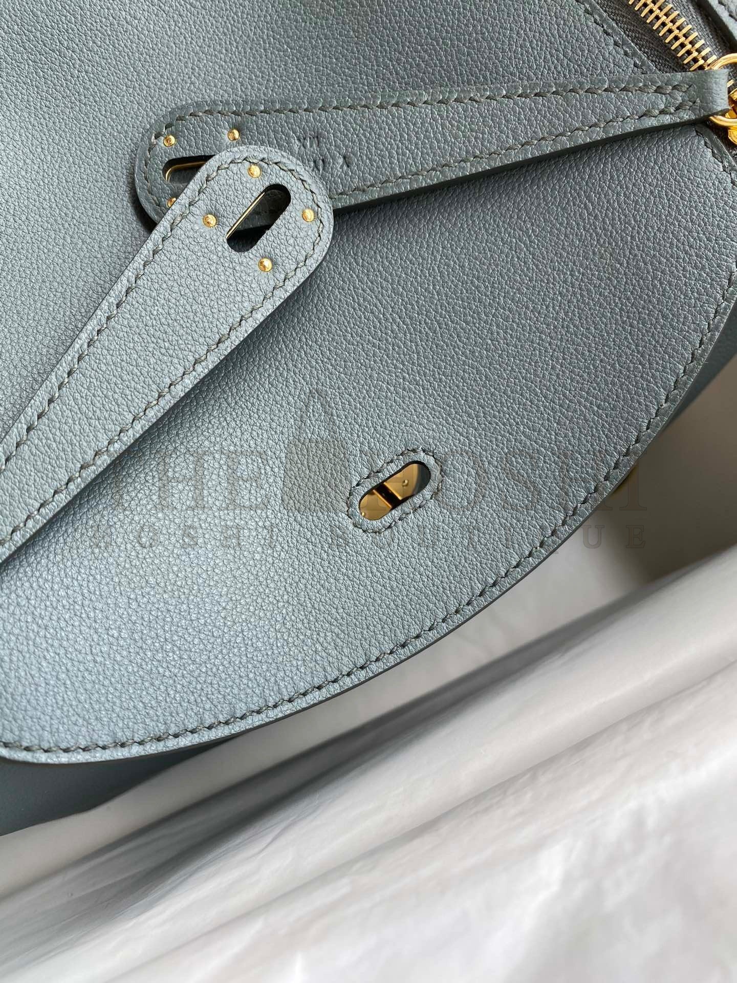 H**me5 Lindy 26 Handmade Bag In Vert Amande Evercolor Leather Master Quality