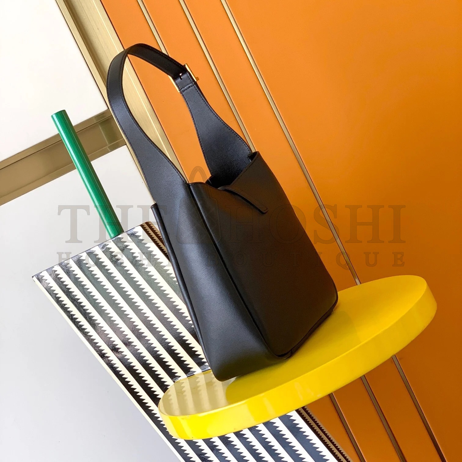 Sa1nt Lau*nt Le 5 A 7 Soft Small Shoulder Bag in Black Leather Master Quality