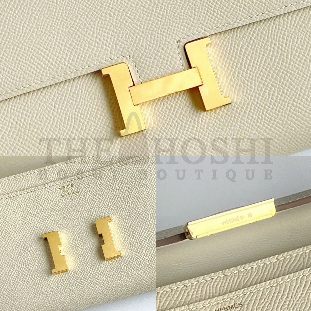 H**me5 Constance To Go Wallet in Craie Epsom Calfskin Master Quality