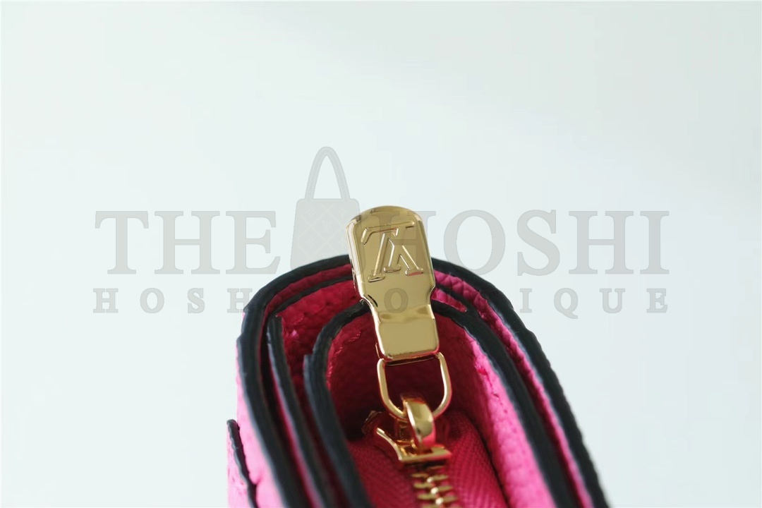 L0vis Vvtt0n LV Women Lou Wallet Fall For You Fuchsia Pink Monogram Coated Canvas Master Quality