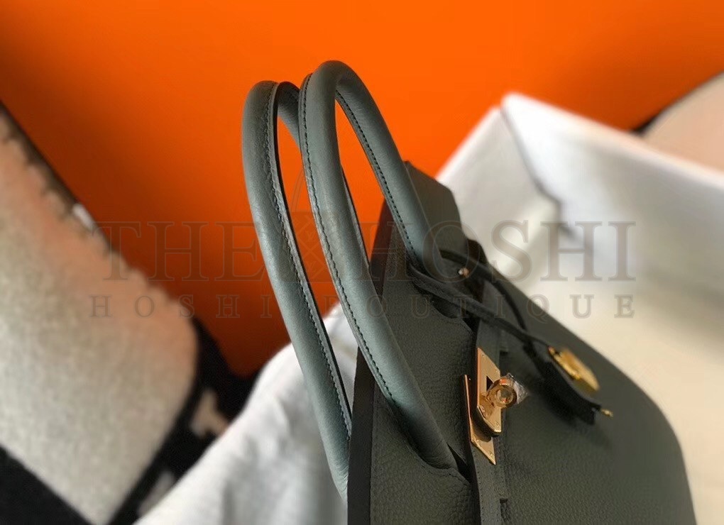 H**me5 Birkin 30 Bag in Vert Amande Clemence Leather with GHW Master Quality