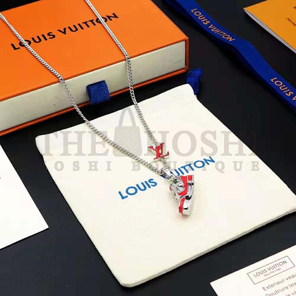 L0vis Vvtt0n Unisex LV Trainer Necklace-Red Master Quality