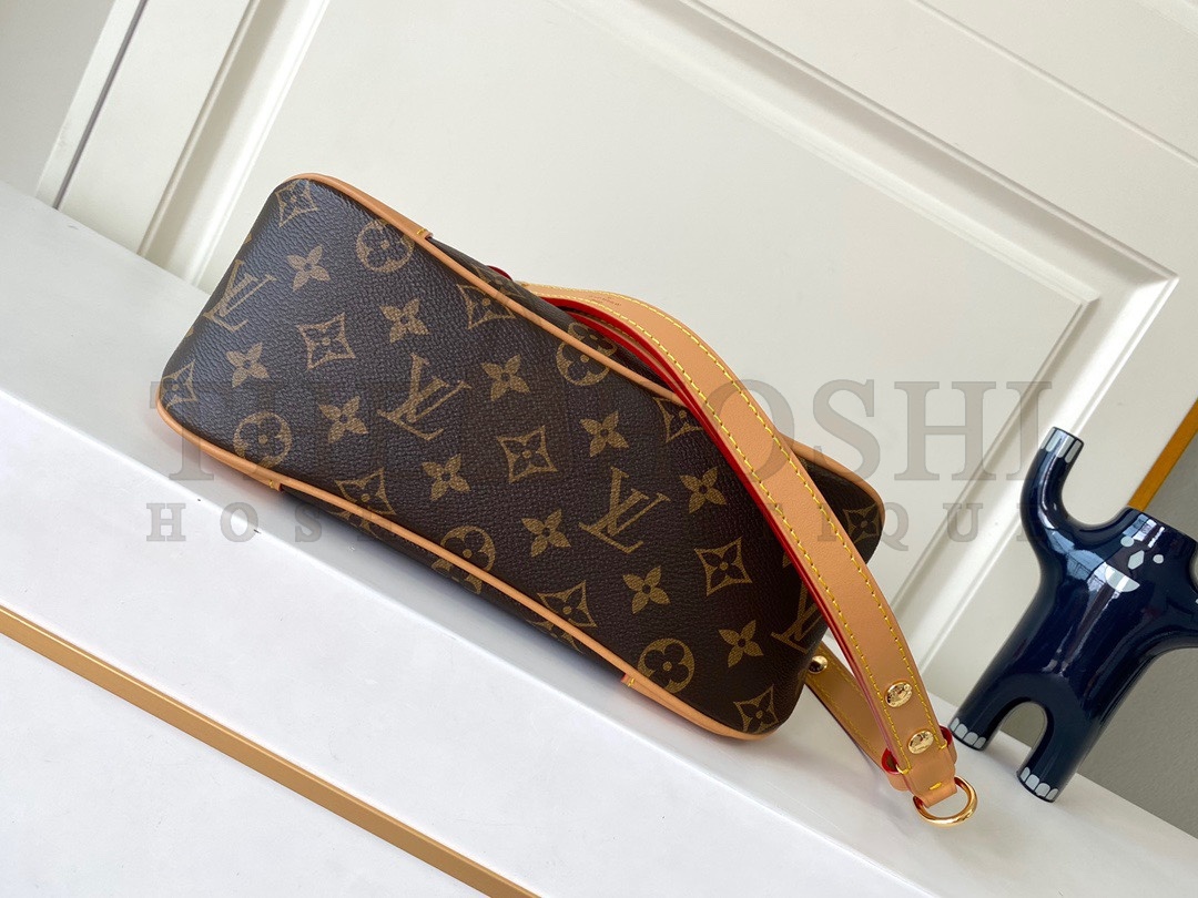 L0vis Vvtt0n LV Women Boulogne Handbag Beige Brown Monogram Coated Canvas M45830 Master Quality