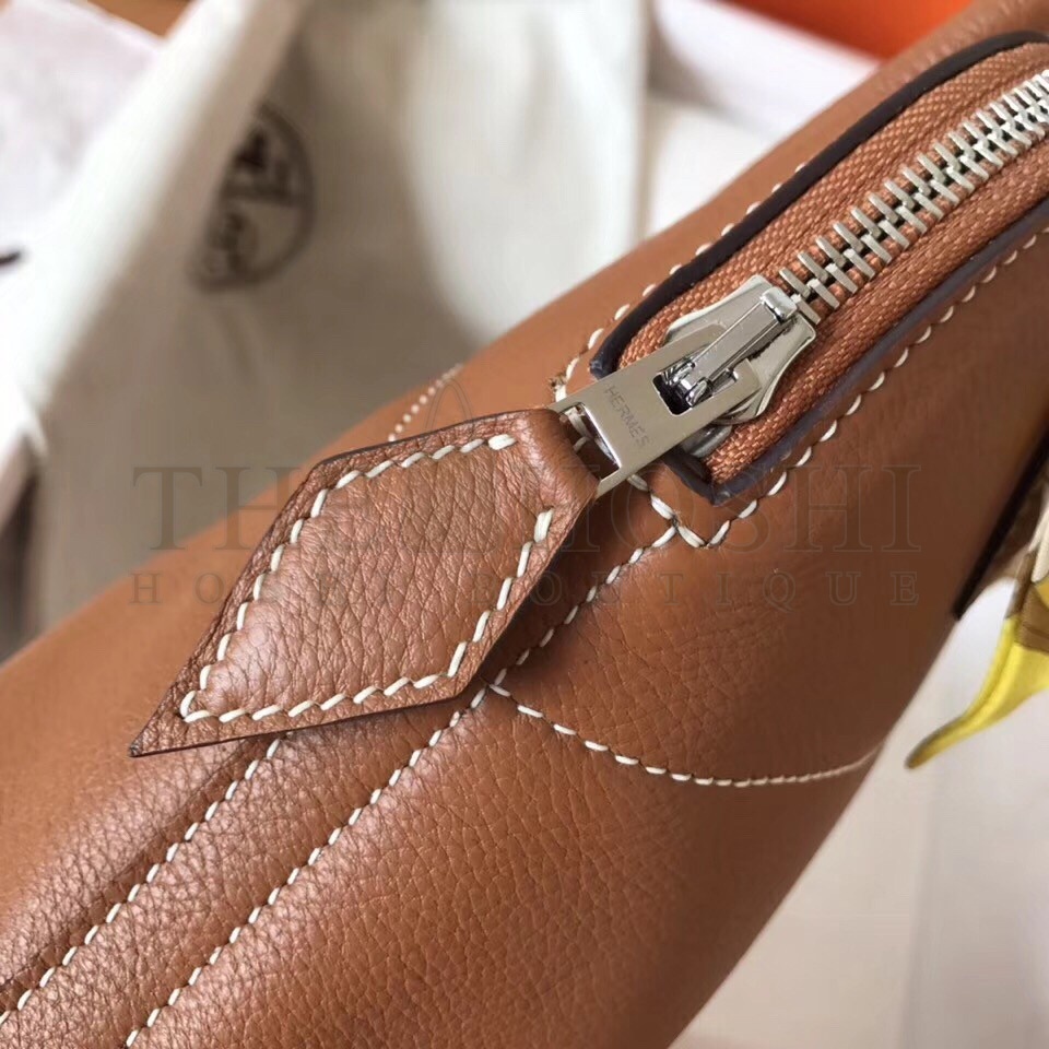 H**me5 Gold Clemence Bolide 27cm Handmade Bag Master Quality