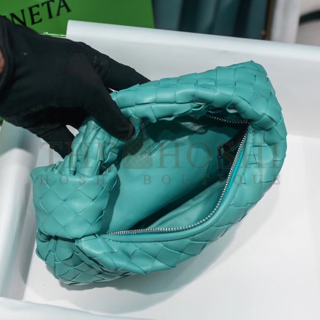 B0tt*ga Ven*ta Mini BV Jodie Bag In Green Water Woven Leather Master Quality