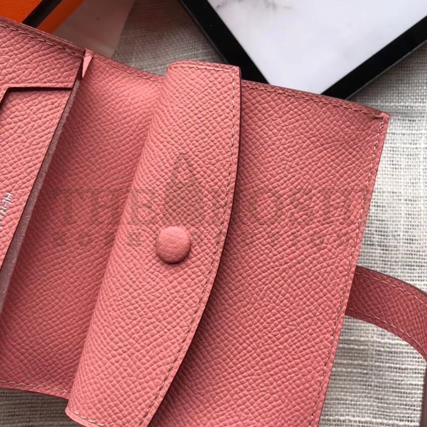 H**me5 Bearn Mini Wallet In Rose Confetti Epsom Leather Master Quality