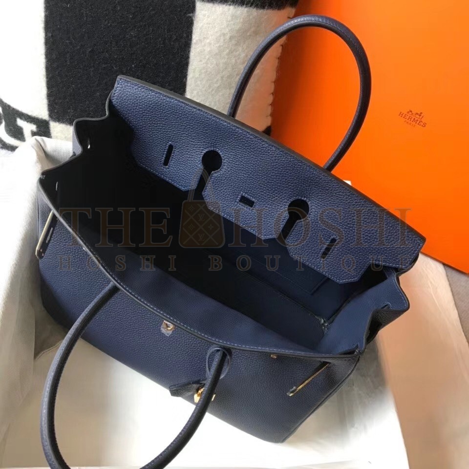 H**me5 Navy Blue Clemence Birkin 35cm Bag Master Quality