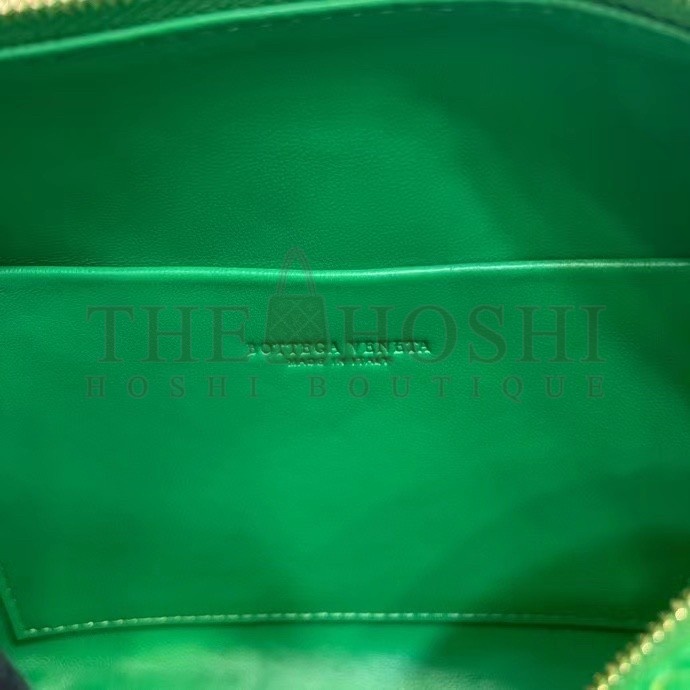 B0tt*ga Ven*ta Mini Loop Bag In Green Intrecciato Lambskin Master Quality
