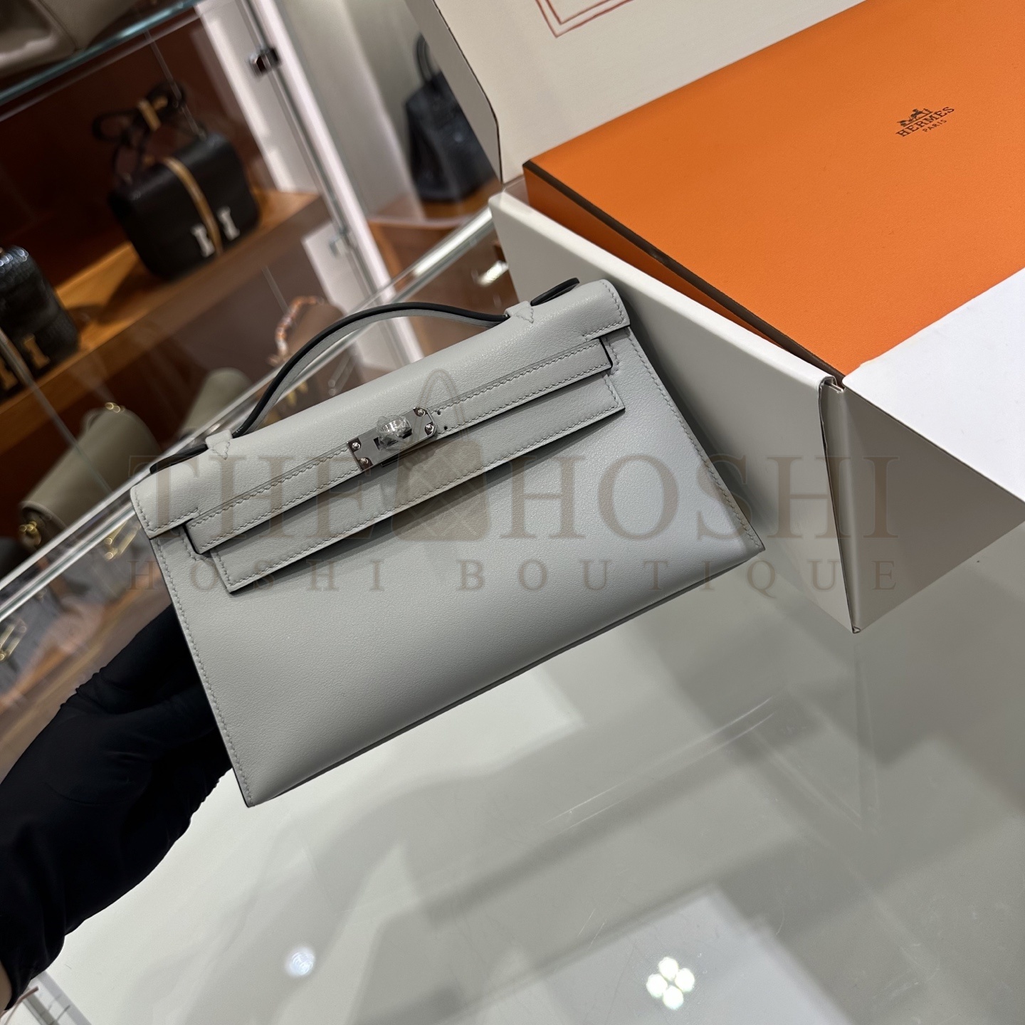 H**me5 Kelly Pochette Swift Bag Handmake 22x12x7cm Master Quality