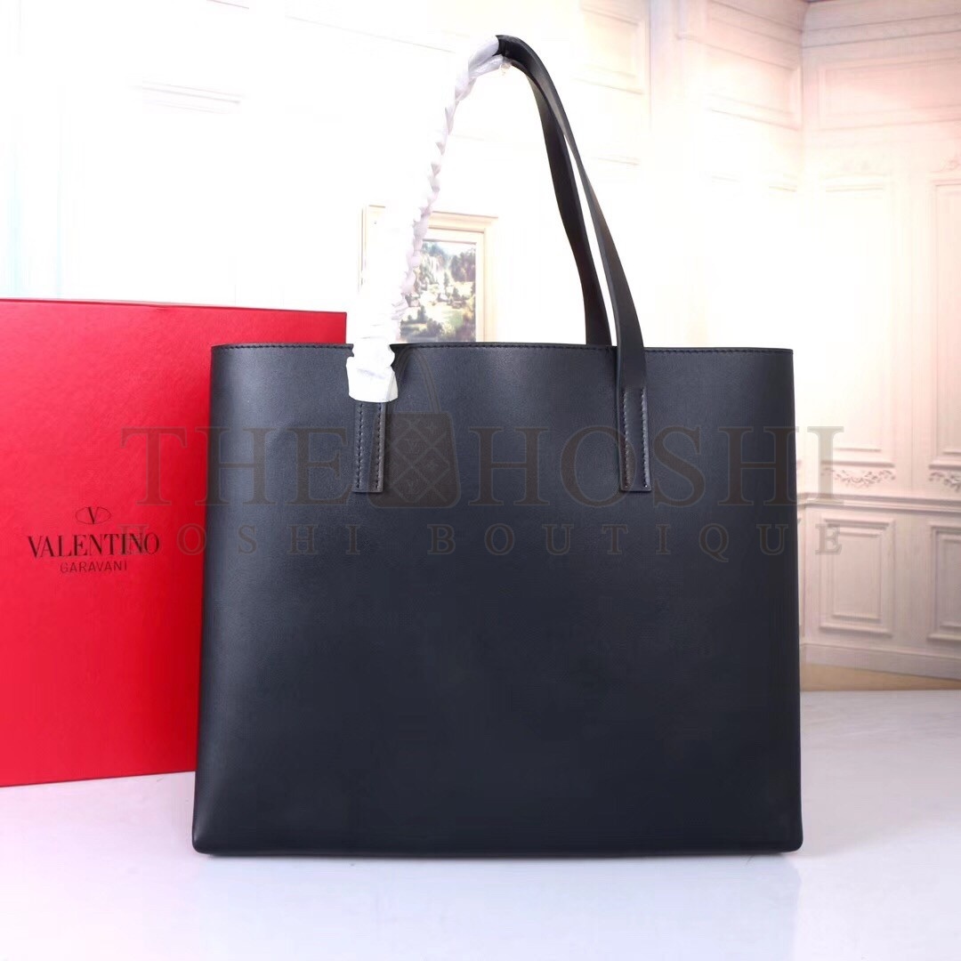 Va1e*ntin0 Garavani Black Large Vring Shopping Tote Master Quality