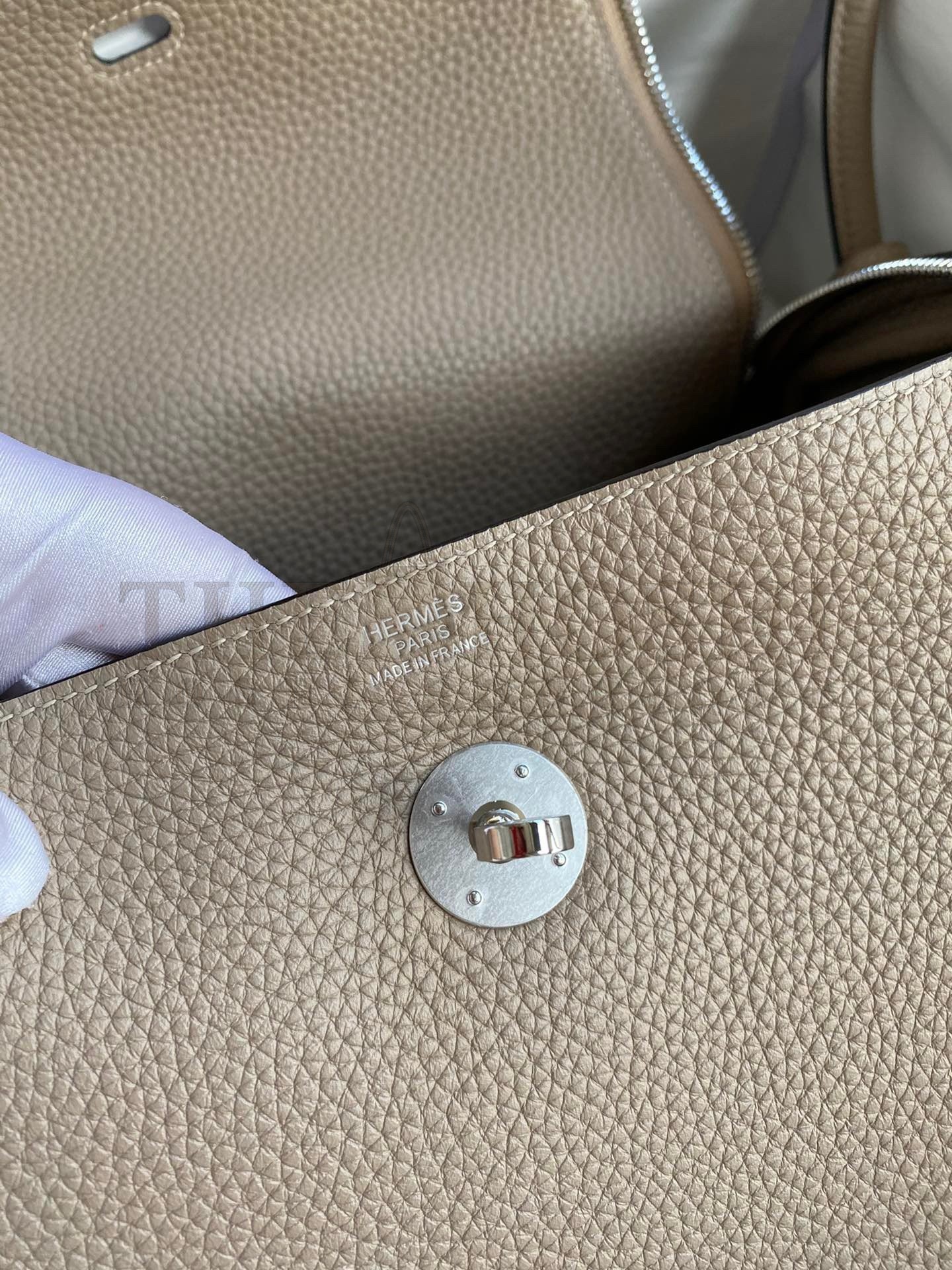 H**me5 Lindy 30 Handmade Bag In Tourterelle Clemence Leather Master Quality