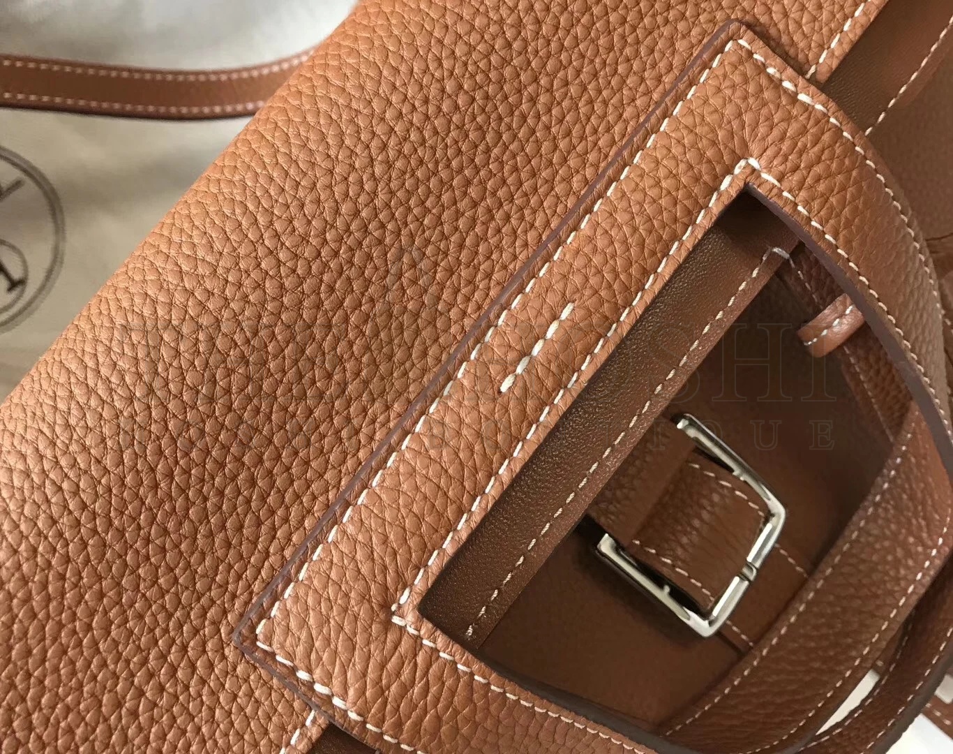 H**me5 Halzan 31cm Bag In Gold Clemence Leather Master Quality