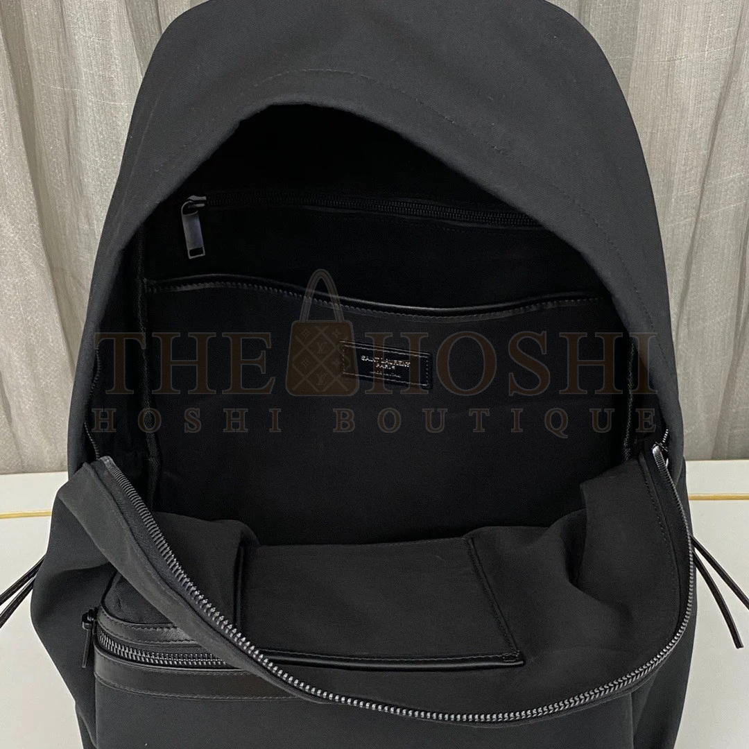 Sa1nt Lau*nt City Backpacks In Black Canvas Master Quality