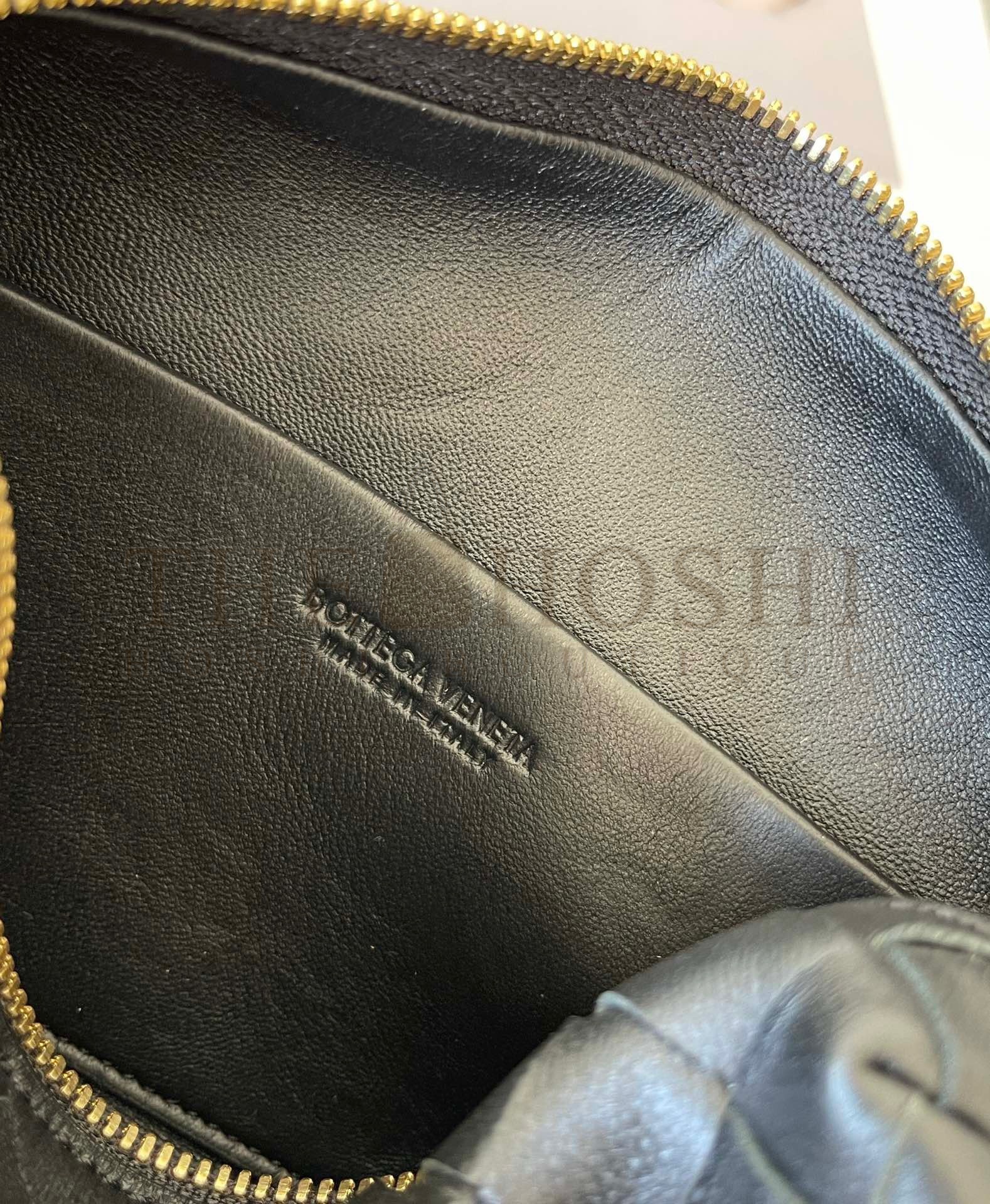 B0tt*ga Ven*ta Loop Mini Bag In Black Intrecciato Lambskin Master Quality