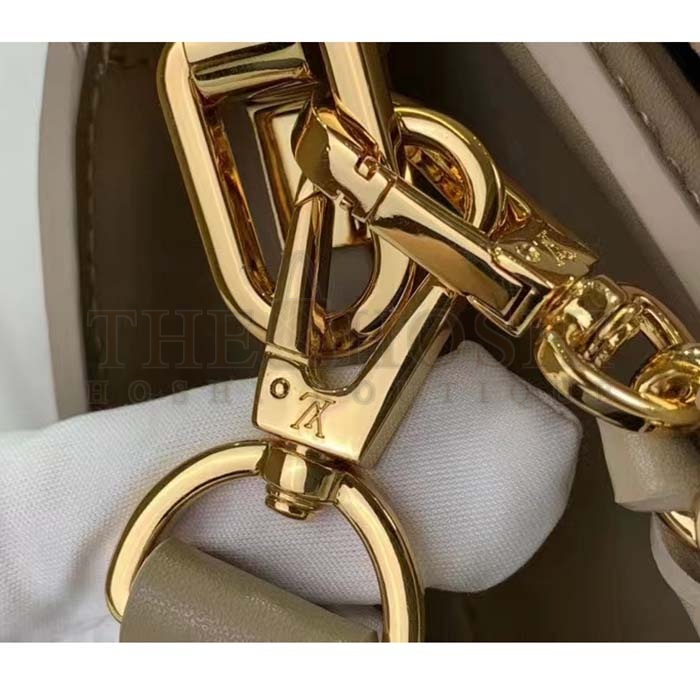 L0vis Vvtt0n LV Women Mini Dauphine Handbag Poivre Brown Epi Grained Cowhide Leather Master Quality