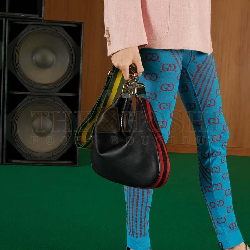 Gvc*1 Women Attache Large Shoulder Bag Black Leather Master Quality