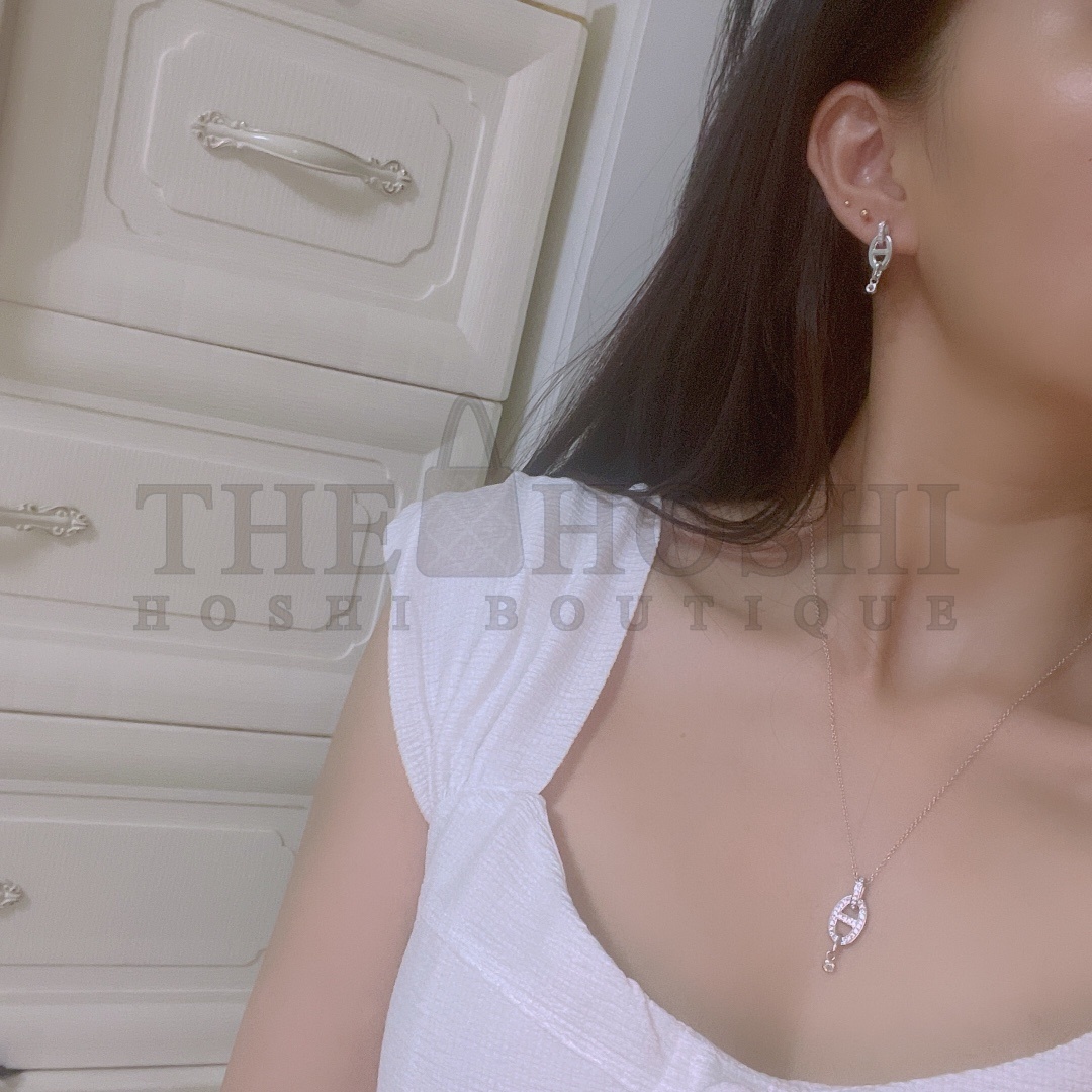 H**me5 Full D1am0nd Pig Nose Necklace Master Quality