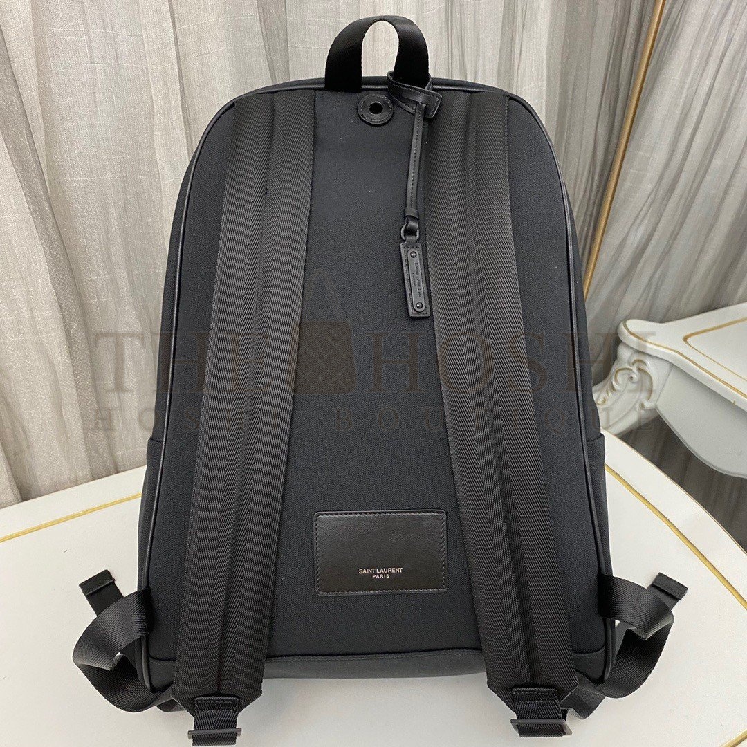 Sa1nt Lau*nt City Backpacks In Black Canvas Master Quality