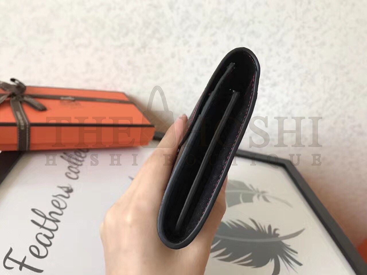 H**me5 Black Swift Constance Long Wallet Master Quality